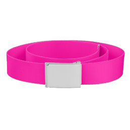 Neon Pink Solid Color Belt