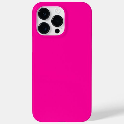 Neon Pink Solid Color Case_Mate iPhone 14 Pro Max Case