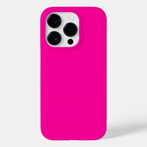 Neon Pink Solid Color Case_Mate iPhone 14 Pro Case