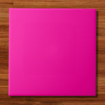 Neon Pink Solid Color Ceramic Tile<br><div class="desc">Neon Pink Solid Color</div>