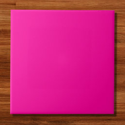 Neon Pink Solid Color Ceramic Tile