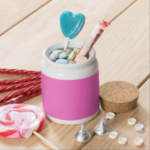 Neon Pink Solid Color Classic Candy Jar