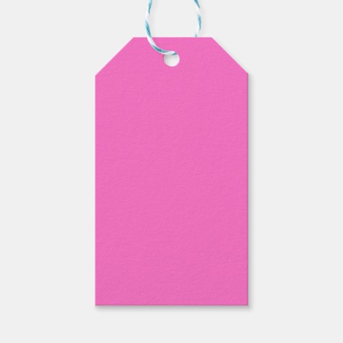 Neon Pink Solid Color  Classic Gift Tags