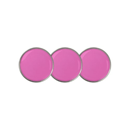 Neon Pink Solid Color  Classic Golf Ball Marker