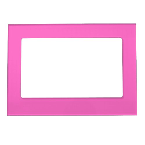 Neon Pink Solid Color  Classic Magnetic Frame