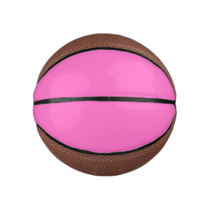 Neon Pink Solid Color Classic Mini Basketball