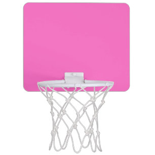 Neon Pink Solid Color   Classic Mini Basketball Hoop