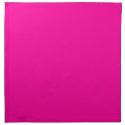 Neon Pink Solid Color Cloth Napkin