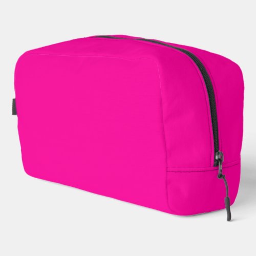 Neon Pink Solid Color Dopp Kit