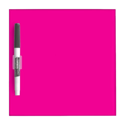 Neon Pink Solid Color Dry Erase Board