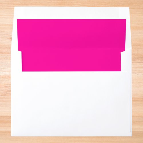 Neon Pink Solid Color Envelope Liner