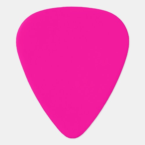 Neon Pink Solid Color Guitar Pick