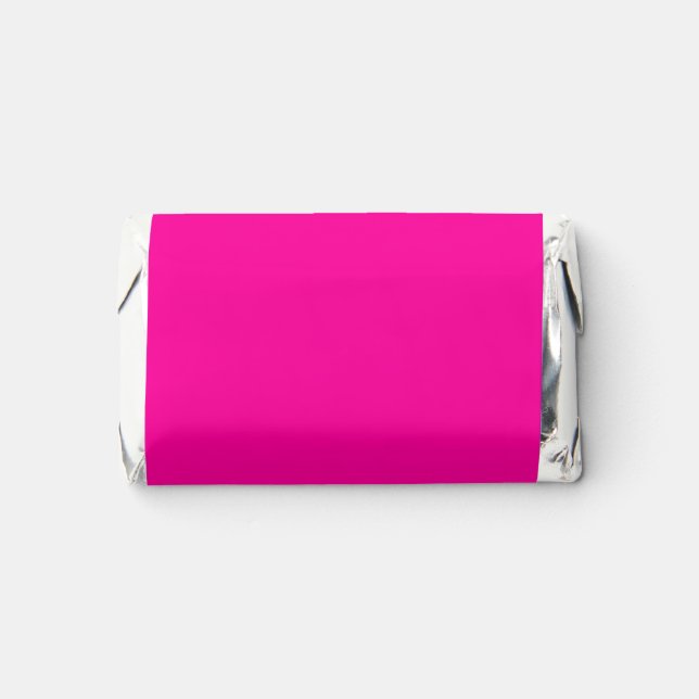Neon Pink Solid Color Hershey's Miniatures (Front)