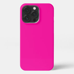 Neon Pink Solid Color iPhone 13 Pro Case