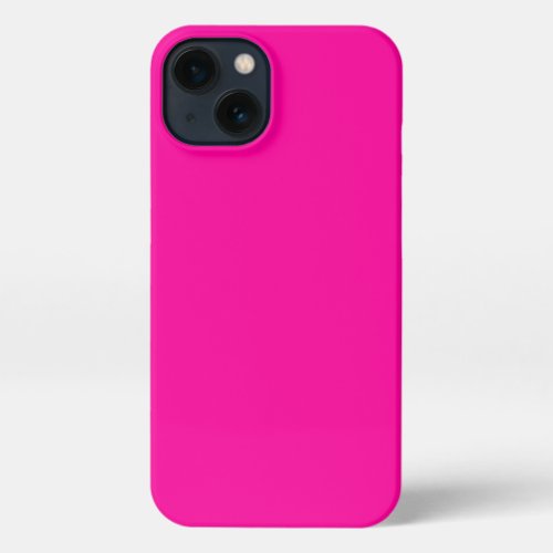 Neon Pink Solid Color iPhone 13 Case