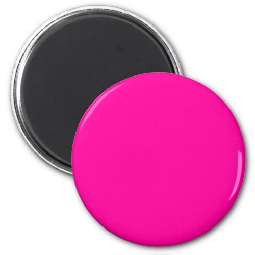 Neon Pink Solid Color Magnet