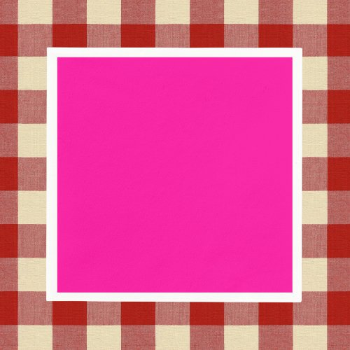 Neon Pink Solid Color Napkins