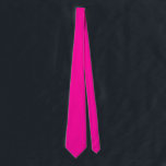 Neon Pink Solid Color Neck Tie<br><div class="desc">Neon Pink Solid Color</div>