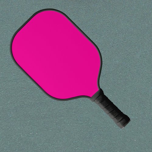 Neon Pink Solid Color Pickleball Paddle