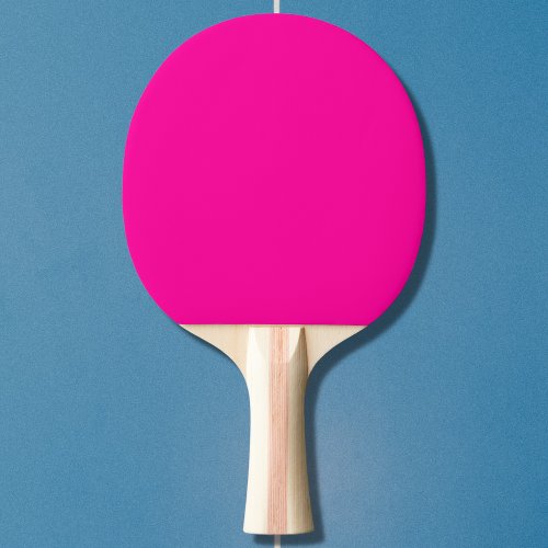 Neon Pink Solid Color Ping Pong Paddle