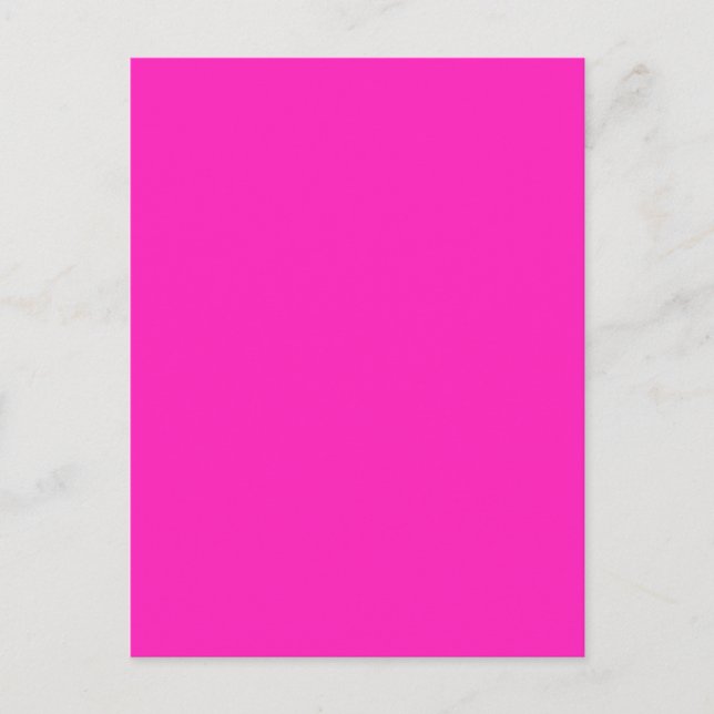 NEON PINK (solid color) ~ Postcard (Front)