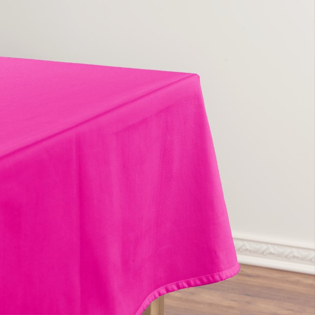 Neon Pink Solid Color Tablecloth (In Situ)