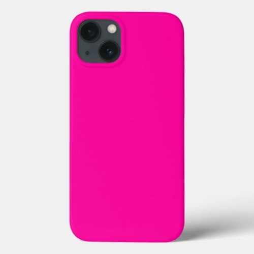 Neon Pink Solid Colour  iPhone 13 Case
