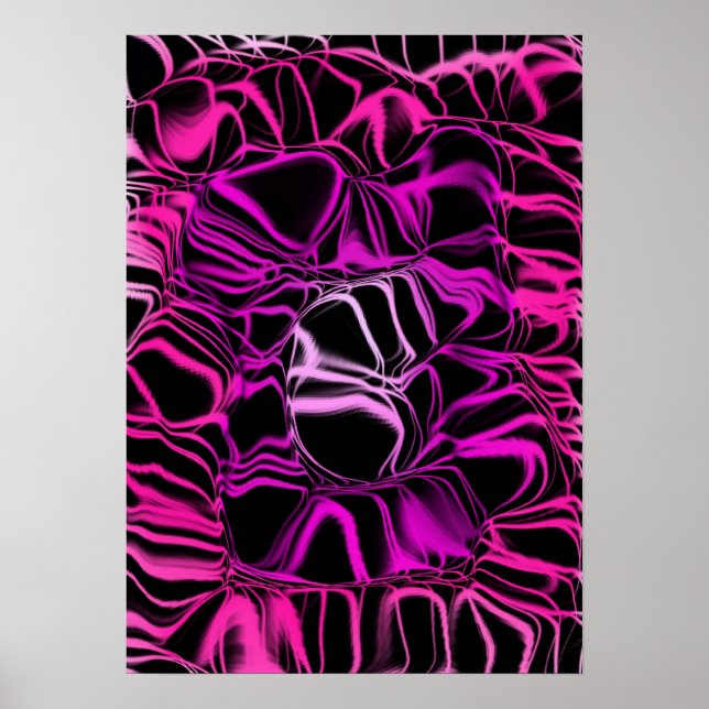 Neon Pink Space Poster (Front)
