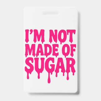 Neon Pink Vertical Badge ID Tag – Customizable