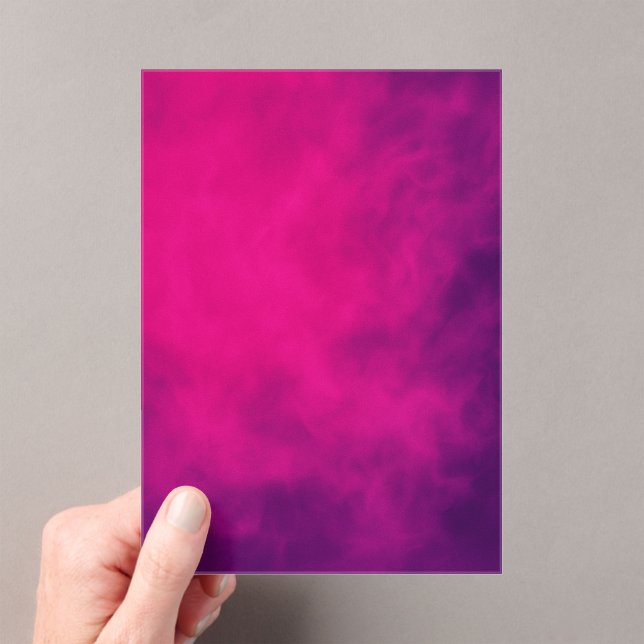 Neon Pink & Violet Acrylic Invitation – Customize (Insitu (Handheld))