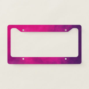 Neon Pink & Violet License Plate Frame – Customize