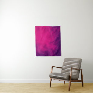 Neon Pink & Violet Smoke Tapestry – Customizable