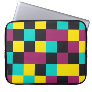 Neon Pixel Pattern Laptop Sleeve
