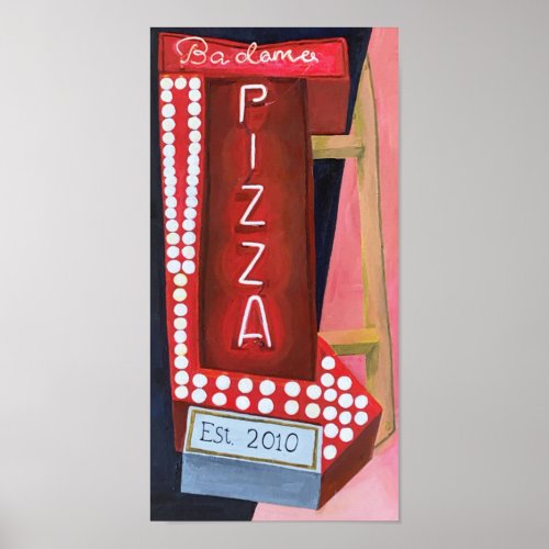 Neon Pizza Sign