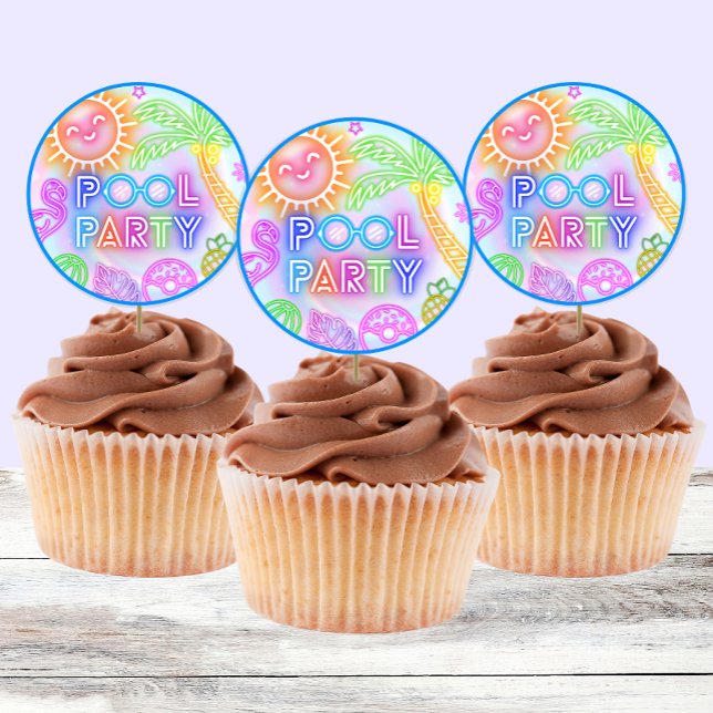 Neon Pool Party Stickers (Creator Uploaded)