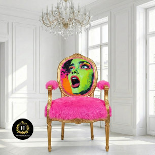 Neon Pop Art Bride Frankenstein Monster Decoupage Tissue Paper