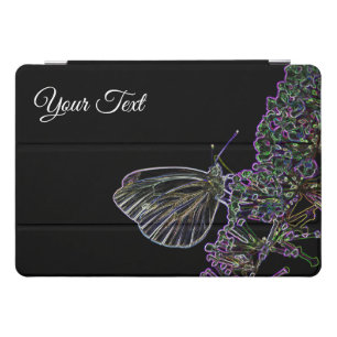 Neon-Pop-Art flower butterfly with your text! iPad Pro Cover
