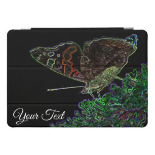 Neon-Pop-Art flower butterfly with your text! iPad Pro Cover