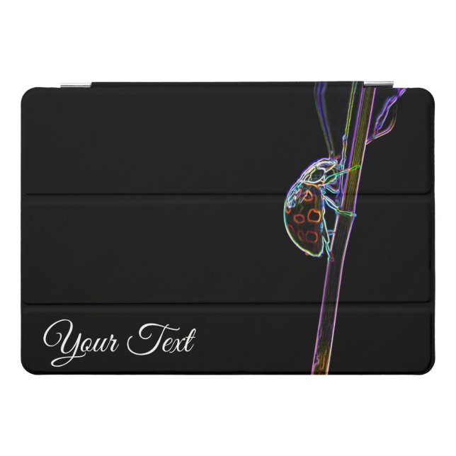 Neon-Pop-Art good luck with cute little ladybug! i iPad Pro Cover (Horizontal)