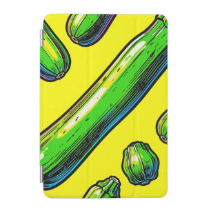 Neon Pop Art Zucchini Pattern iPad Mini Cover