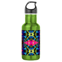 Neon Psychedelic Water Bottle 1
