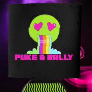 Neon Puke & Rally Can Cooler   Party Comeback