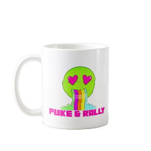 Neon Puke & Rally Classic Mug | Party Comeback