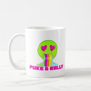 Neon Puke & Rally Classic Mug   Party Comeback