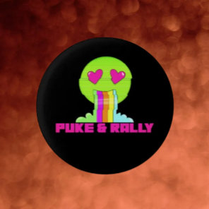 Neon Puke & Rally Face Button | Party Comeback