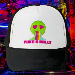 Neon Puke & Rally Trucker Hat | Party Comeback