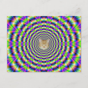 Neon Pulse Post Card + cat