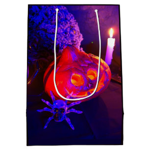 Neon pumpkins medium gift bag