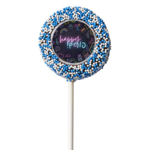 Neon Purim Chocolate Covered Oreo Pop