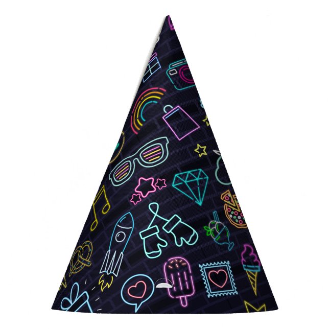 Neon Purim Party Hat (Left)